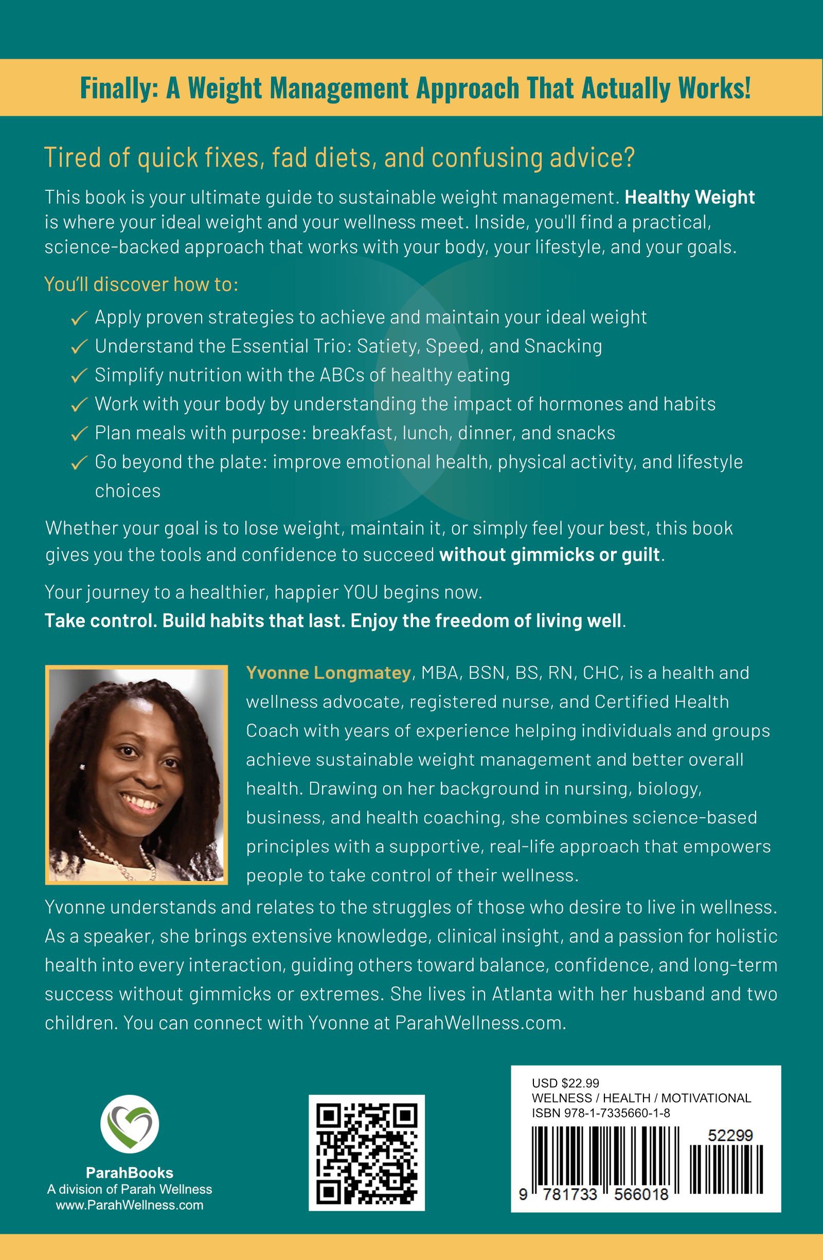 Healthy Weight Back Cover
